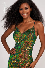 Ellie Wilde EW34016 Long Mermaid Sequin Formal Prom Gown
