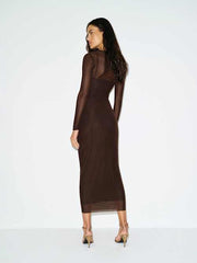 Rene Mesh Knit Dress