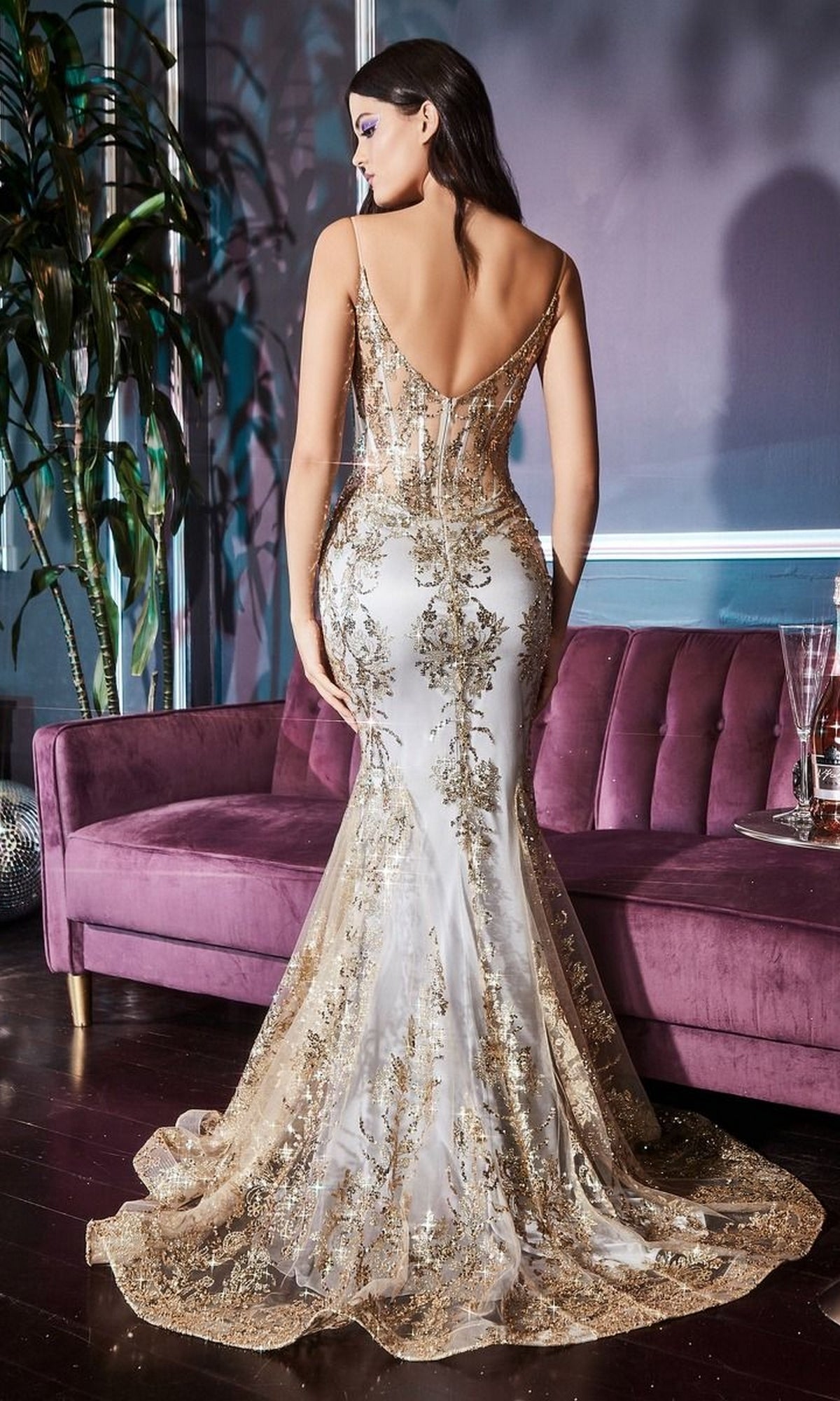 Formal Long Dress J810A By Ladivine