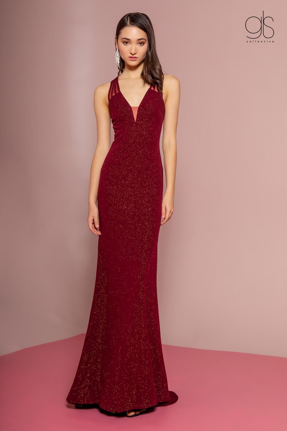 Long Formal Sleeveless Prom Open Back