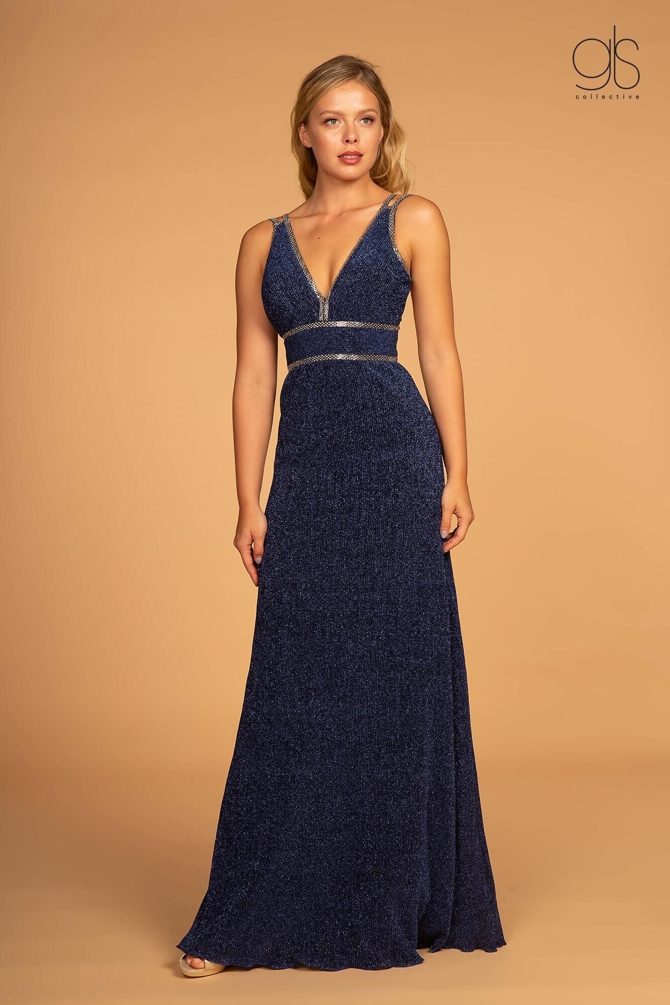 Long Open Back Prom Formal Evening Dress