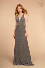 Long Open Back Prom Formal Evening Dress