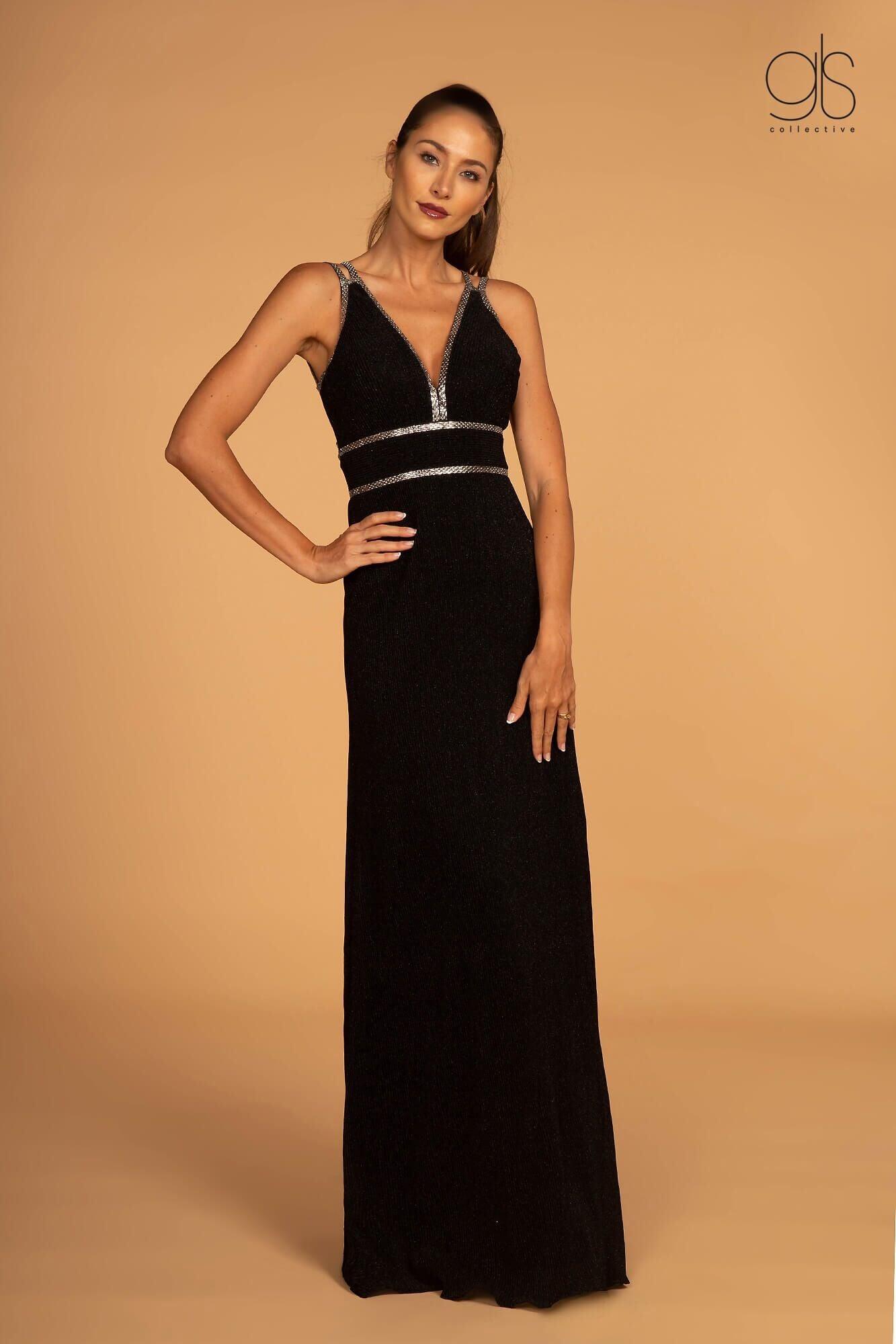 Long Open Back Prom Formal Evening Dress