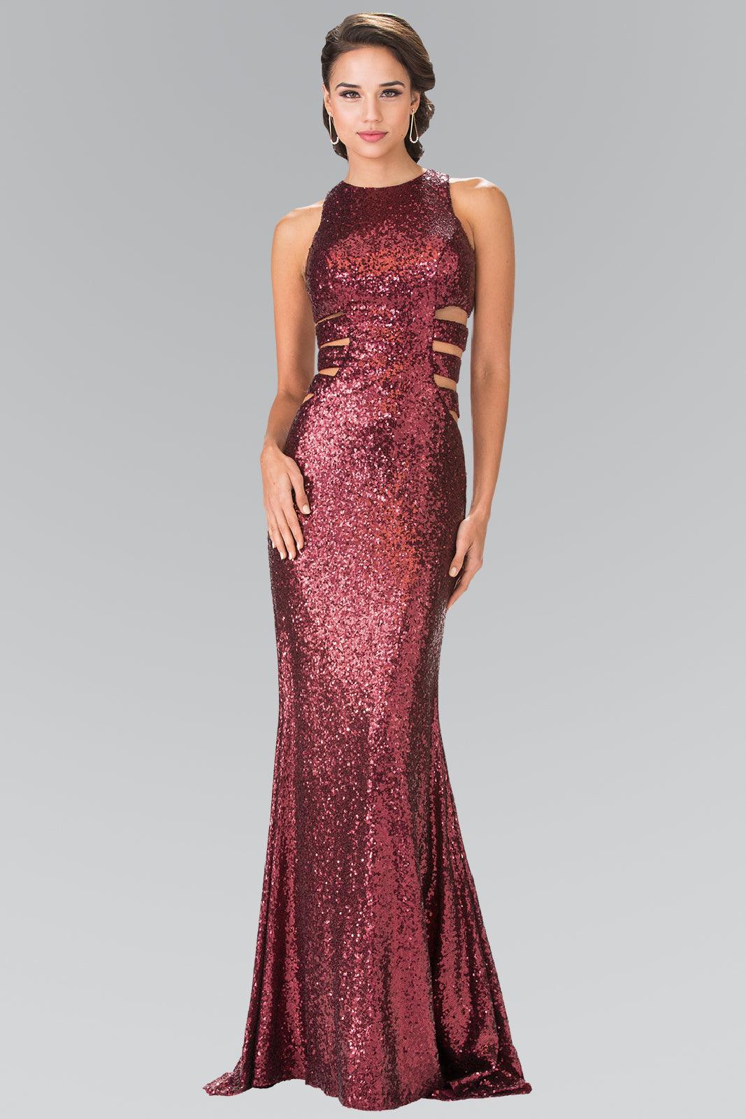 Prom Long Formal Dress Sequins Evening Gown