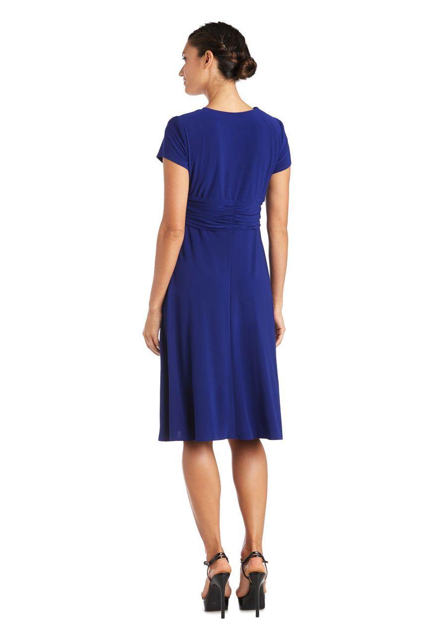 Short Plus Size Dress Black by R&M Richards 1149