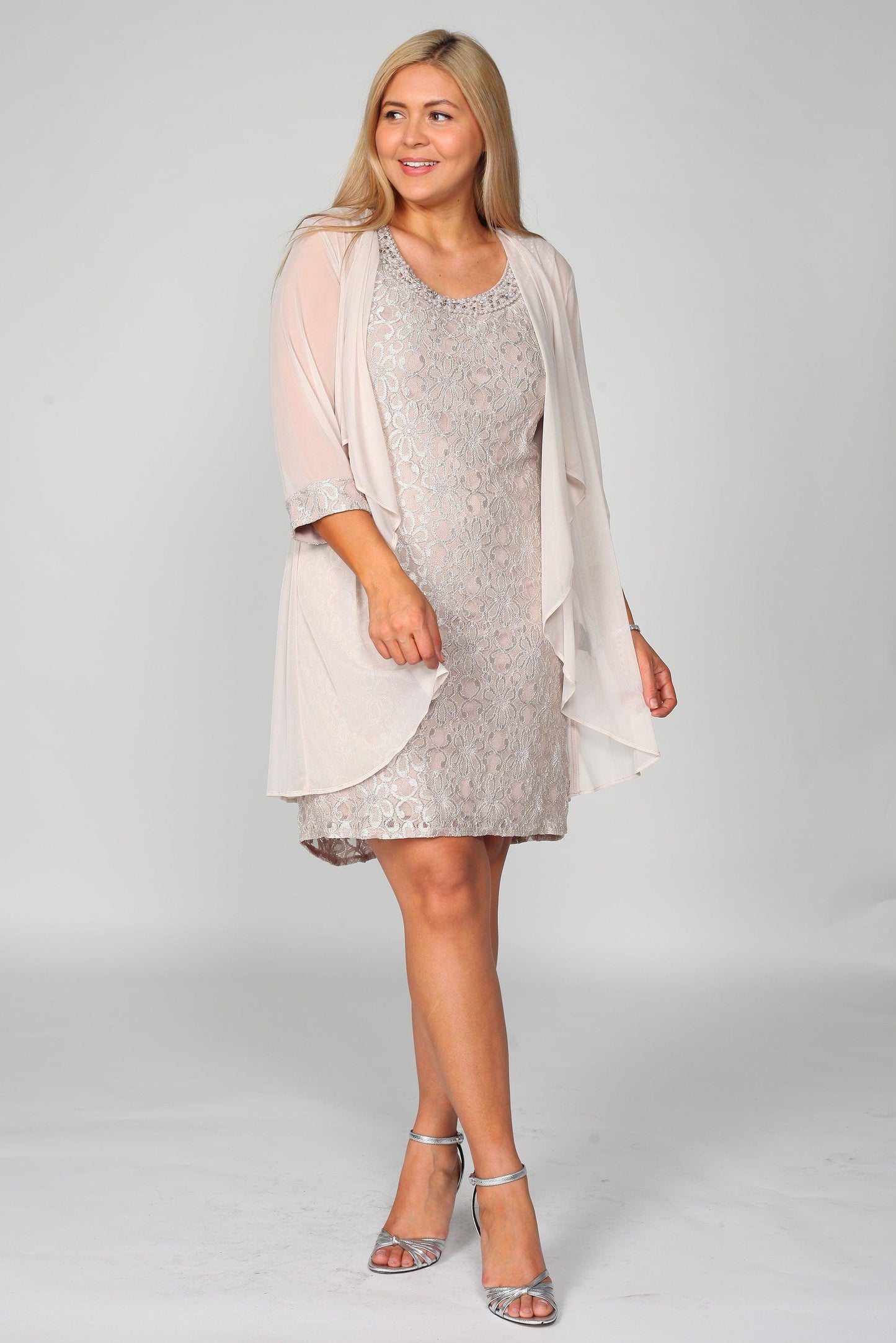 Short Jacket Mother of the Bride Dress by R&M Richards 2208