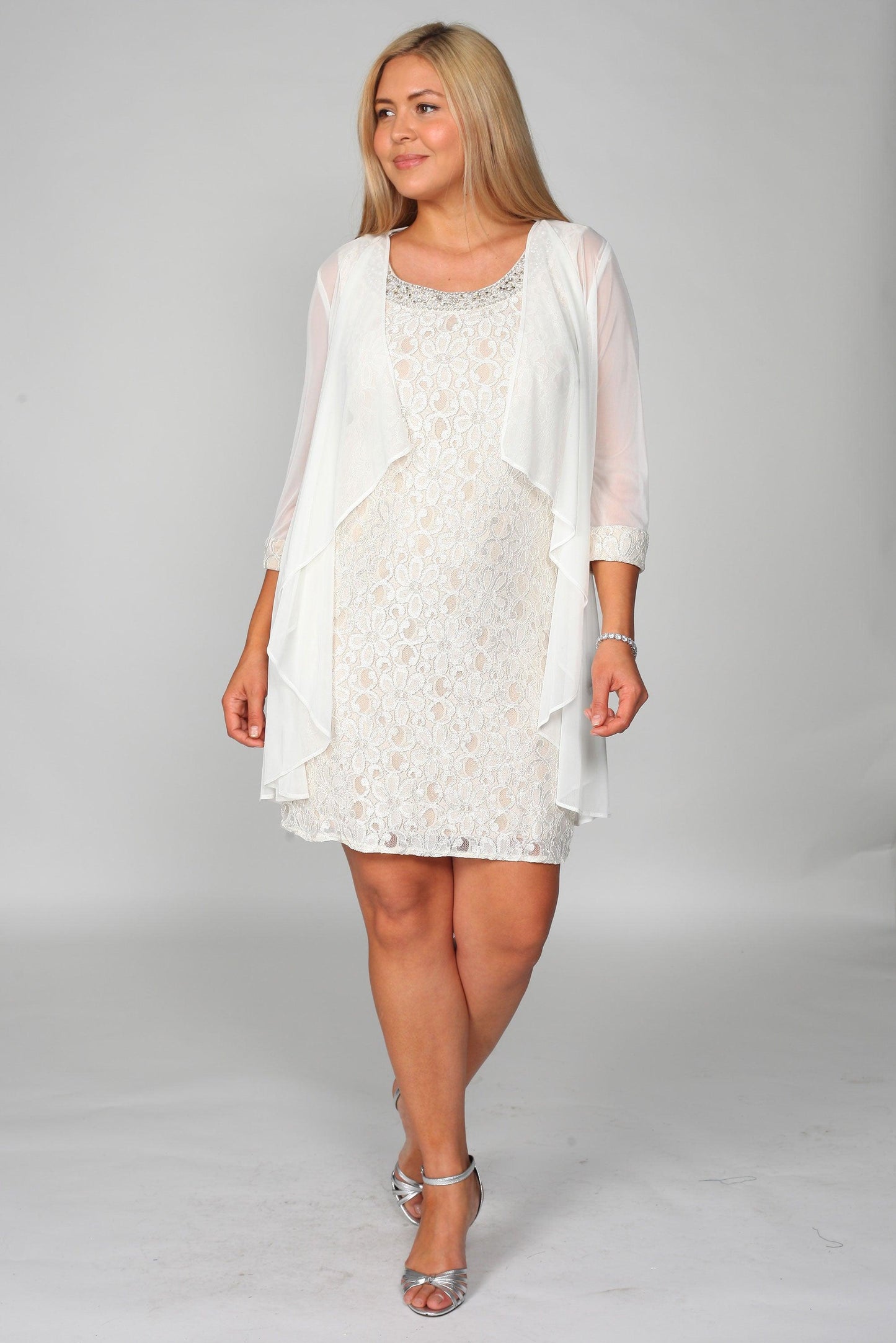 Short Jacket Mother of the Bride Dress by R&M Richards 2208