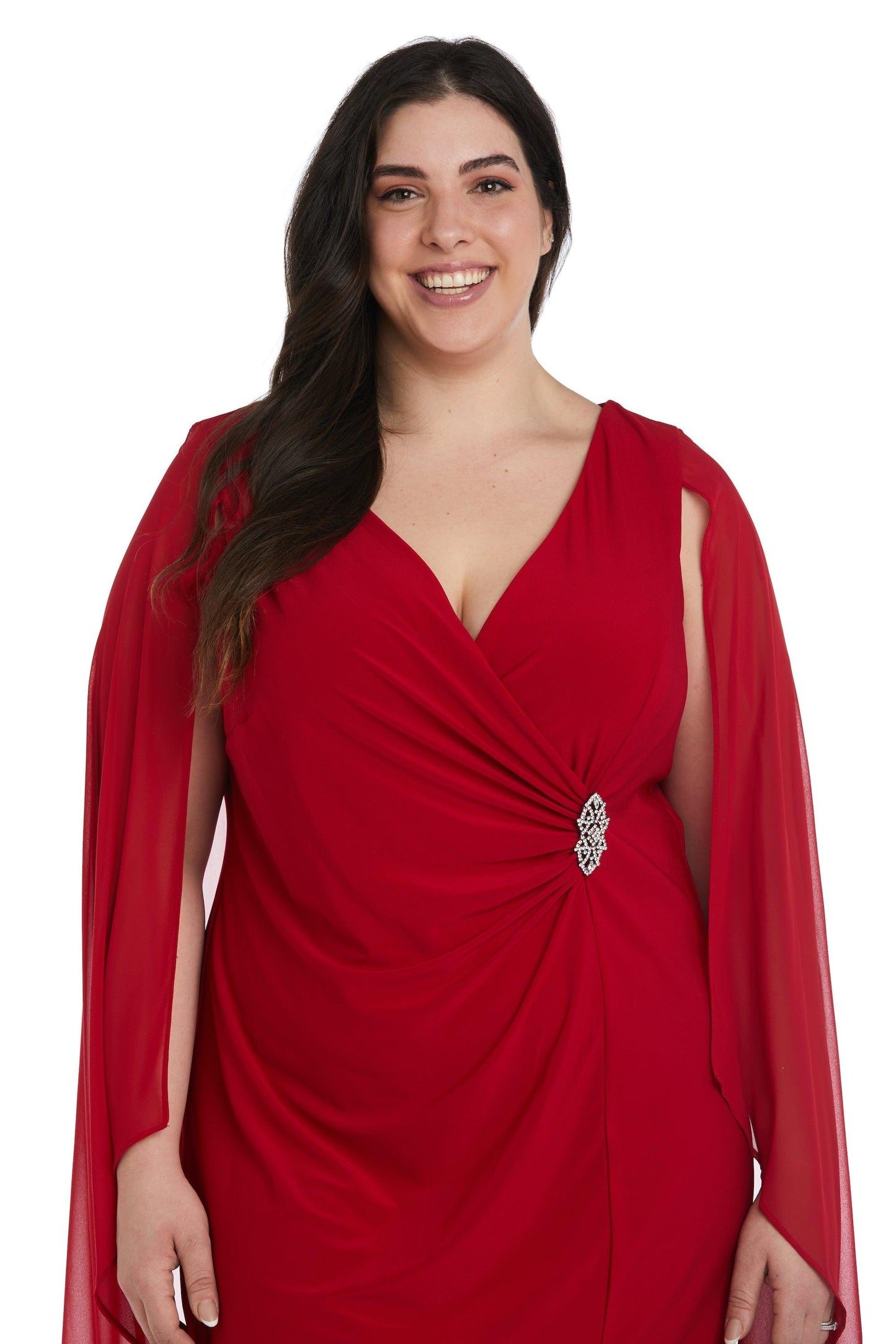 Short Plus Size Dress Cape R&M Richards 5806W