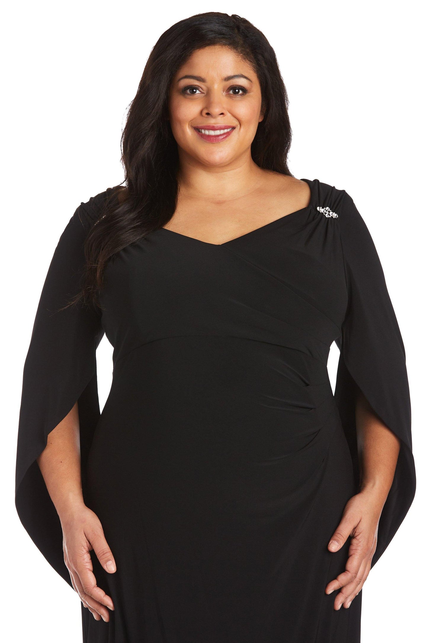 Long Plus Size Dress Formal R&M Richards 5899W
