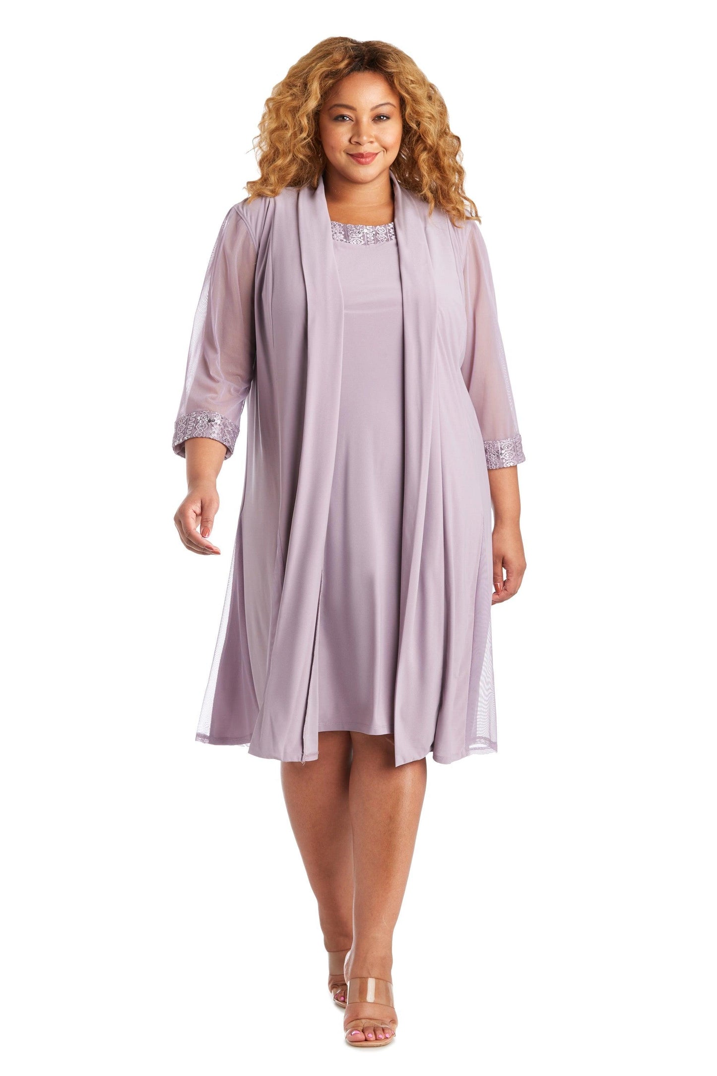 Plus Size Short Dress Jacket R&M Richards 3221W