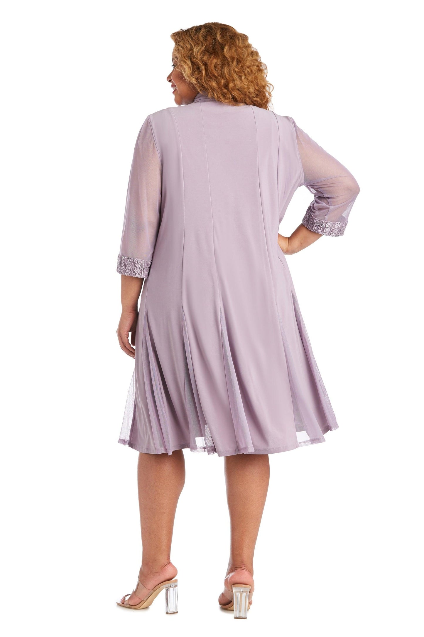 Plus Size Short Dress Jacket R&M Richards 3221W