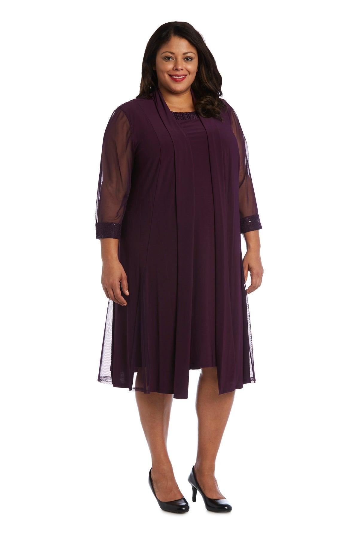 Plus Size Short Dress Jacket R&M Richards 3221W