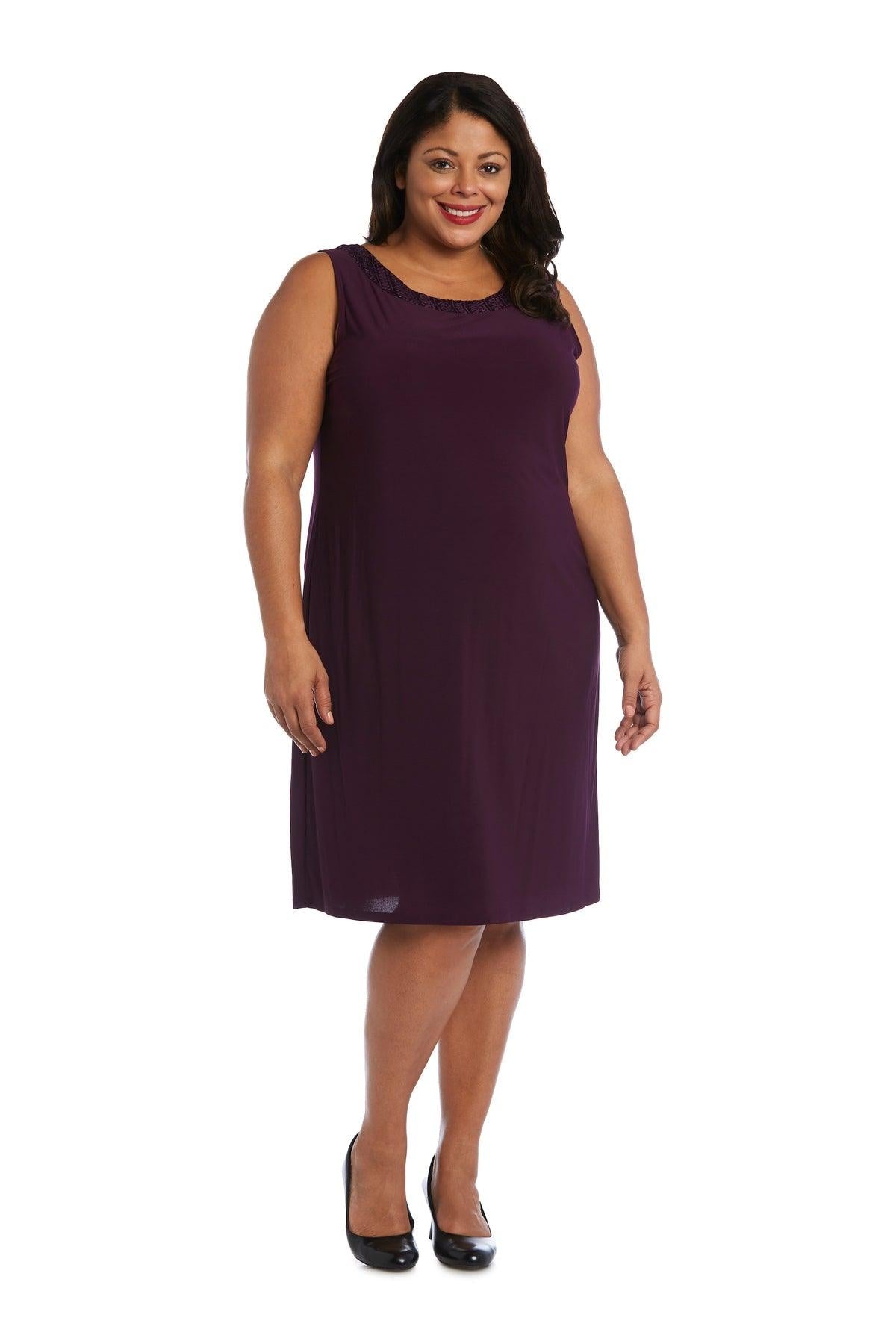 Plus Size Short Dress Jacket R&M Richards 3221W