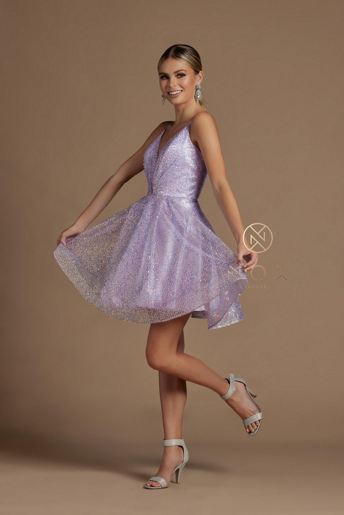 Sequins Cocktail Short Homecoming Dress